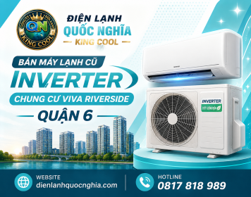 Bán máy lạnh cũ inverter chung cư Viva Riverside Quận 6