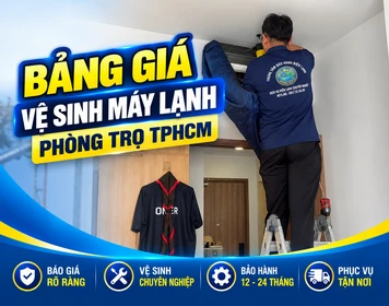 Bảng Giá Vệ Sinh Máy Lạnh Phòng Trọ TPHCM