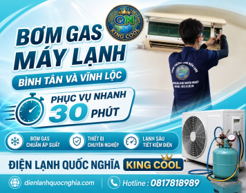 Bơm gas máy lạnh bình tân và vĩnh lộc – phục vụ nhanh 30 phút