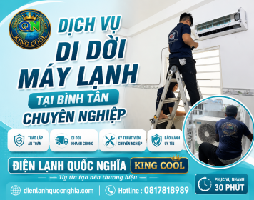 Dịch vụ di dời máy lạnh tại Bình Tân chuyên nghiệp