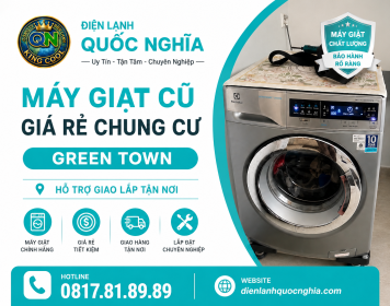 Máy Giặt Cũ Giá Rẻ Chung Cư Green Town – Hỗ Trợ Giao Lắp