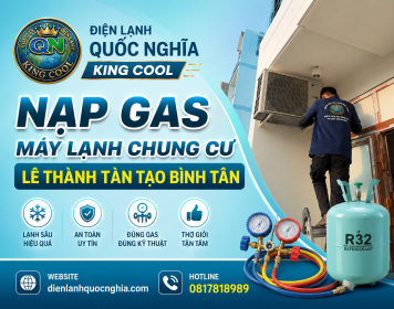 Nạp Gas Máy Lạnh Chung Cư Lê Thành Tân Tạo Bình Tân