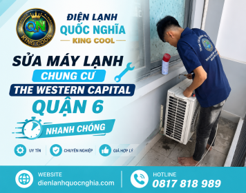 Sửa máy lạnh chung cư The Western Capital Quận 6 nhanh chóng