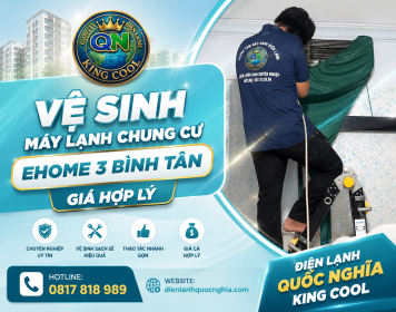 Vệ sinh máy lạnh chung cư ehome 3 bình tân giá hợp lý
