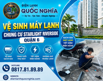 Vệ Sinh Máy Lạnh Chung Cư Starlight Riverside Quận 6