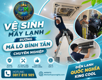 Vệ sinh máy lạnh đường Mã Lò Bình Tân chuyên nghiệp