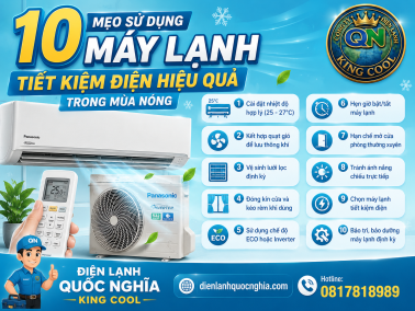 10 mẹo sử dụng máy lạnh tiết kiệm điện hiệu quả trong mùa nóng