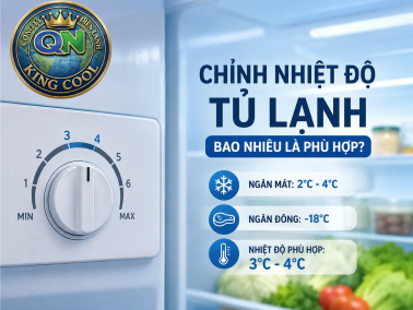 Chỉnh nhiệt độ tủ lạnh bao nhiêu là phù hợp