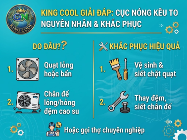 Cục nóng máy lạnh kêu to do đâu? Cách khắc phục hiệu quả