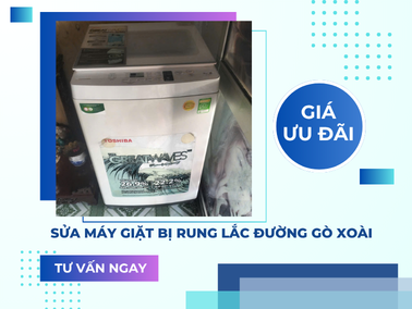 Sửa máy giặt bị rung lắc đường Gò Xoài - Gọi là có 