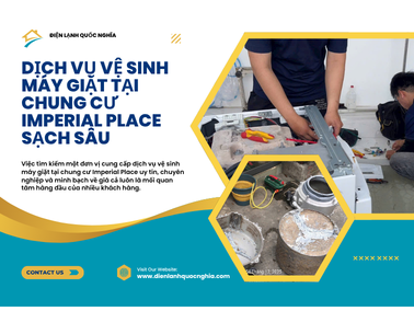 Vệ Sinh Máy Giặt Tại Chung Cư Imperial Place Sạch Sâu, Nhanh Chóng