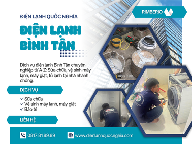 Điện Lạnh Bình Tân | Sửa Máy Lạnh, Máy Giặt, Tủ Lạnh Tận Nơi - Điện lạnh Quốc Nghĩa
