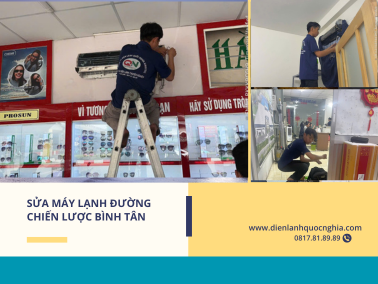 Sửa máy lạnh đường Chiến Lược Bình Tân chuyên nghiệp