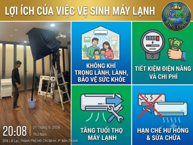Lợi ích của việc vệ sinh máy lạnh