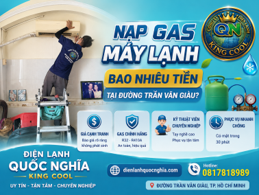 Nạp gas máy lạnh bao nhiêu tiền tại đường Trần Văn Giàu?