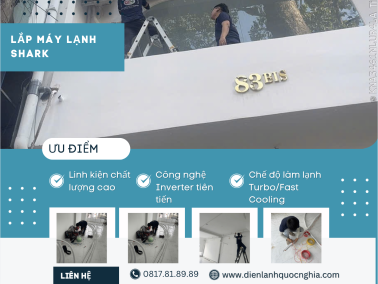 Lắp máy lạnh Shark cho khách sạn ở Bình Tân 