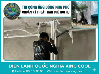 Thi công ống đồng nhà phố chuẩn kỹ thuật, hạn chế rủi ro