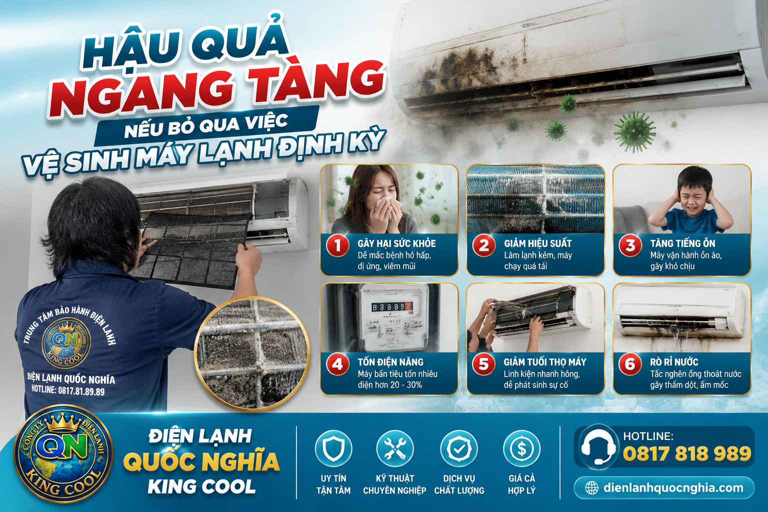 Vệ sinh máy lạnh chung cư ehome 3 bình tân giá hợp lý