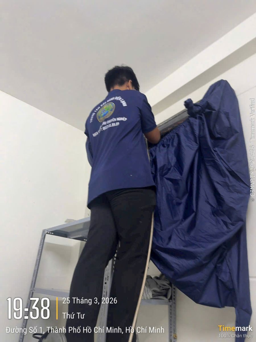 quy trình vệ sinh máy lạnh đường nguyễn văn luông an lạc