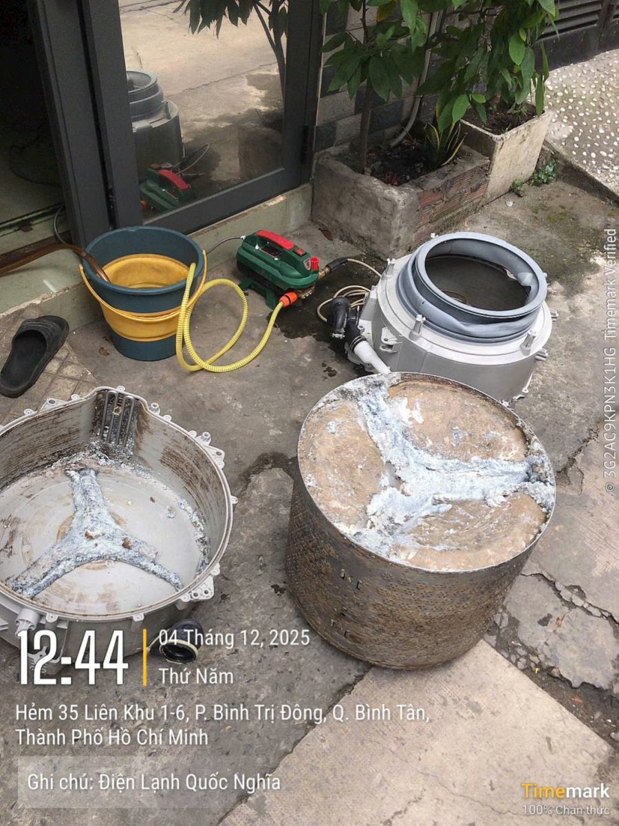 Báo giá dịch vụ vệ sinh máy giặt minh bạch